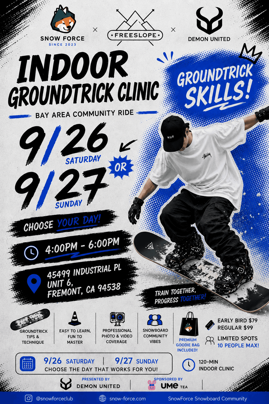 Indoor Groundtrick Clinic - September 27